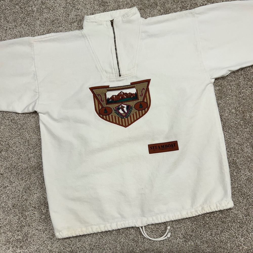 Vintage By Taylor 1/4 Zip Pullover Size Small/Medium Steamboat Mountain Gorpcore